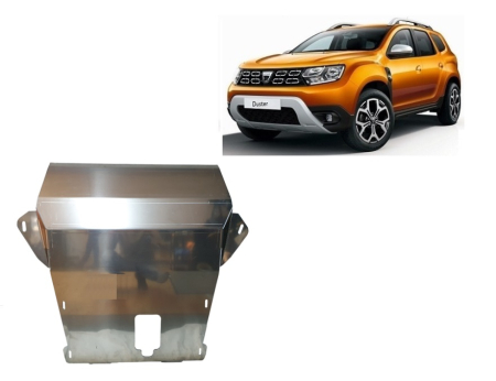 Scuturi Metalice - Scut motor din aluminiu Dacia Duster 2018-2024 - Aluminiu 4 mm