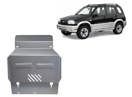 Scuturi Metalice - Scut motor din aluminiu Suzuki Grand Vitara 1999-2005 - Aluminiu 3 mm