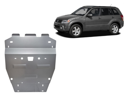Scuturi Metalice - Scut motor din aluminiu Suzuki Grand Vitara 2005-2019 - Aluminiu 3 mm