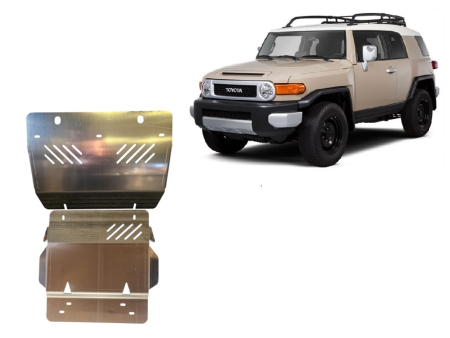 Scuturi Metalice - Scut motor din aluminiu Toyota FJ Cruiser 2006-2018 - Aluminiu 4 mm