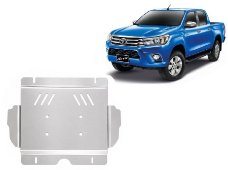 Scuturi Metalice - Scut motor din aluminiu Toyota Hilux Revo 2016-2026 - Aluminiu 4 mm