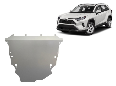 Scuturi Metalice - Scut motor din aluminiu Toyota RAV4 2018-2025 - Aluminiu 3 mm