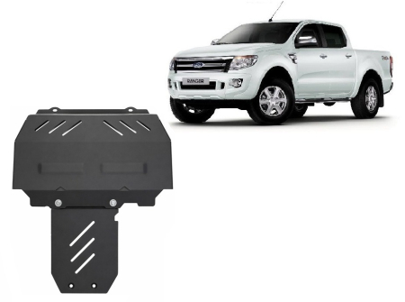 Scuturi Metalice - Scut motor Ford Ranger 2010-2023 - Oțel 3 mm