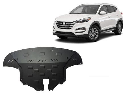 Scuturi Metalice - Scut motor Hyundai Tucson 2015-2020 - Oțel 2 mm
