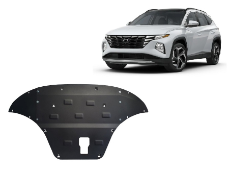 Scuturi Metalice - Scut motor Hyundai Tucson 2021-2026 - Oțel 2 mm