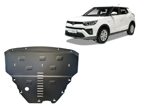 Scuturi Metalice - Scut motor metalic SsangYong Tivoli 2015-2023 - Oțel 2 mm