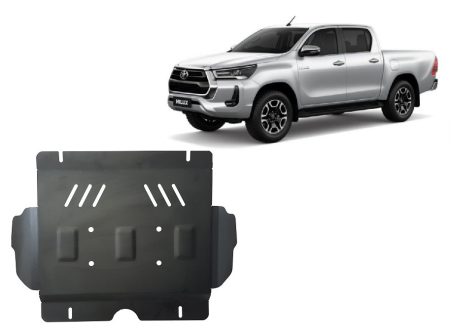 Scuturi Metalice - Scut motor metalic Toyota Hilux Invincible 2021-2026 - Oțel 3 mm