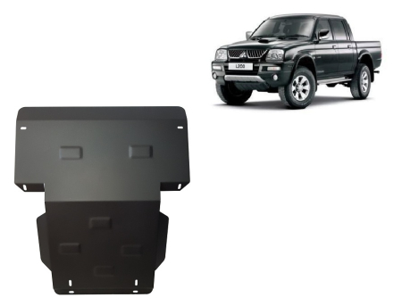 Scuturi Metalice - Scut motor Mitsubishi L200 1998-2007 - Oțel 3 mm