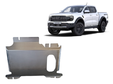 Scuturi Metalice - Scut motor și grup față Ford Ranger Raptor - Aluminiu 2023-2026 - Aluminiu 4 mm