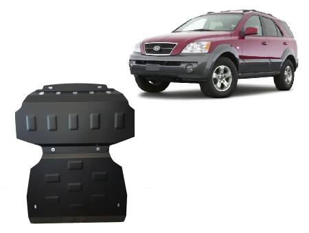 EXTERIOR - Scut motor și radiator Kia Sorento 2001-2006 - Oțel 2 mm