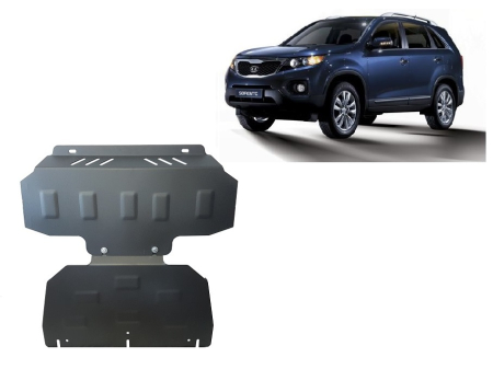 EXTERIOR - Scut motor și radiator Kia Sorento 2006-2010 - Oțel 2 mm