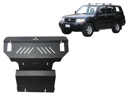 Scuturi Metalice - Scut motor și radiator Mitsubishi Pajero 3 (V60, V70) 1999-2007 - Oțel 2.5 mm