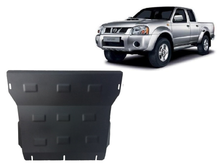 Scuturi Metalice - Scut motor şi radiator Nissan Navara D22 1997-2004 - Oțel 3 mm
