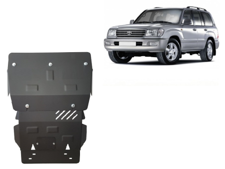 Scuturi Metalice - Scut motor Toyota Land Cruiser J100 1998-2008 - Oțel 2.5 mm