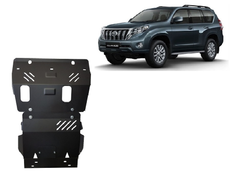 Scuturi Metalice - Scut motor Toyota Land Cruiser J150 2009-2023 - Oțel 2.5 mm