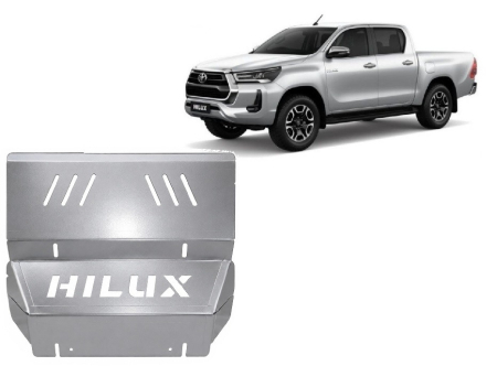 Scuturi Metalice - Scut radiator din aluminiu Toyota Hilux Invincible 2021-2026 - Aluminiu 4 mm