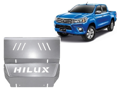 Scuturi Metalice - Scut radiator din aluminiu Toyota Hilux Revo 2016-2026 - Aluminiu 4 mm