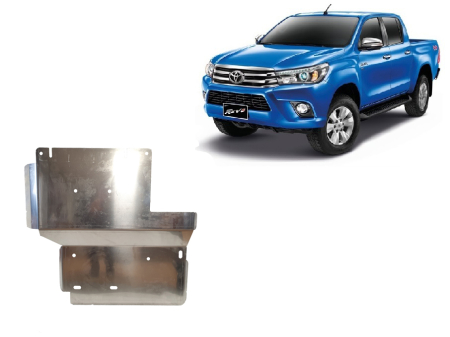 Scuturi Metalice - Scut reductor din aluminiu Toyota Hilux Revo 2016-2026 - Aluminiu 5 mm