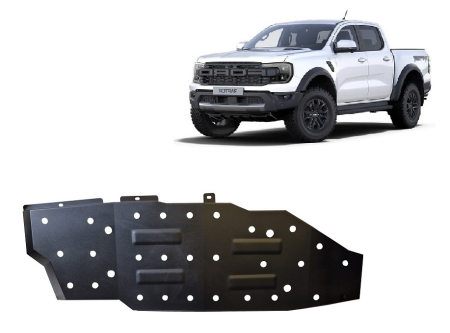 Scuturi Metalice - Scut rezervor combustibil Ford Ranger Raptor 2023-2026 - Oțel 2 mm
