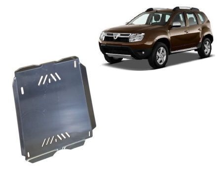 Scuturi Metalice - Scut rezervor din aluminiu Dacia Duster 2010-2017 - Aluminiu 4 mm