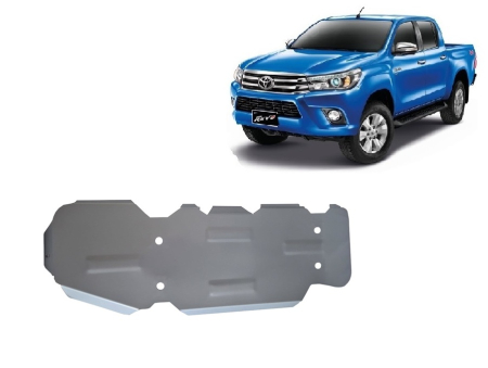 Scuturi Metalice - Scut rezervor din aluminiu Toyota Hilux Revo 2016-2021 - Aluminiu 3 mm