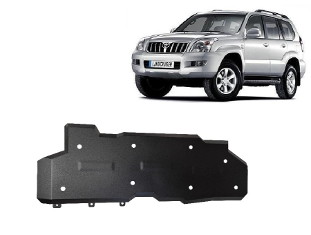 Scuturi Metalice - Scut rezervor Toyota Land Cruiser J120 - Model 5 uși 2002-2009 - Oțel 2 mm