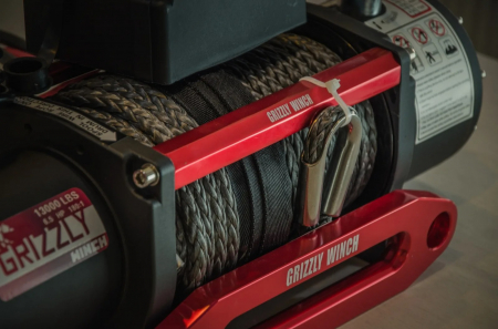 Troliu electric Grizzly 13000 lbs - 5897 kg - raport 180:1 - șufă sintetică [1]