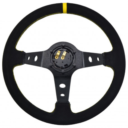 Volan universal 350x90 mm piele întoarsă RACES [1]