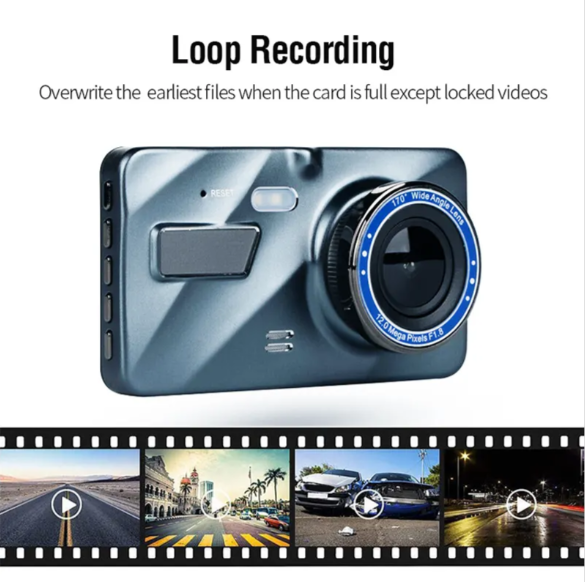 Cameră Auto DVR Dual Lens Full HD 4” [5]