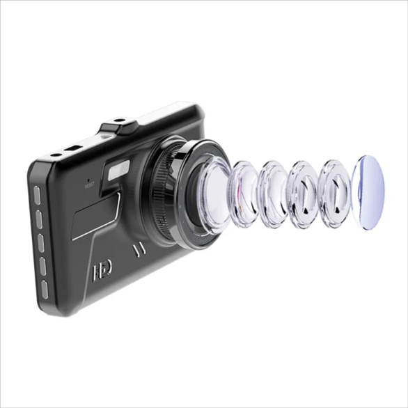 Cameră Auto DVR Duală Full HD cu Ecran Tactil 4” și Cameră Spate [2]
