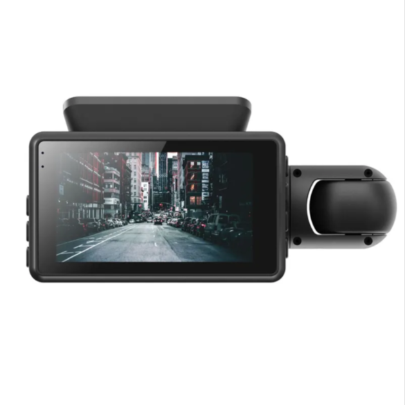 Cameră Auto DVR Full HD 1080P cu Dublă Lentilă – Înregistrare Față + Interior, Unghi Larg, Night Vision [3]