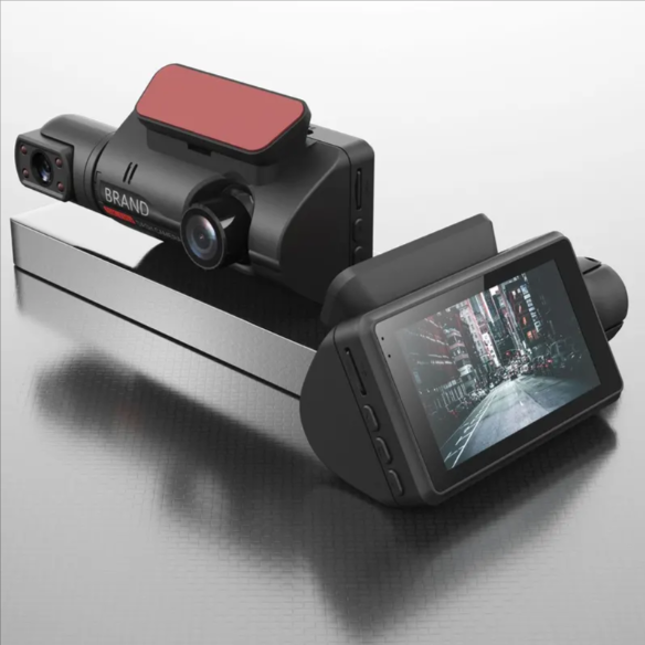 Cameră Auto DVR Full HD 1080P cu Dublă Lentilă – Înregistrare Față + Interior, Unghi Larg, Night Vision [5]