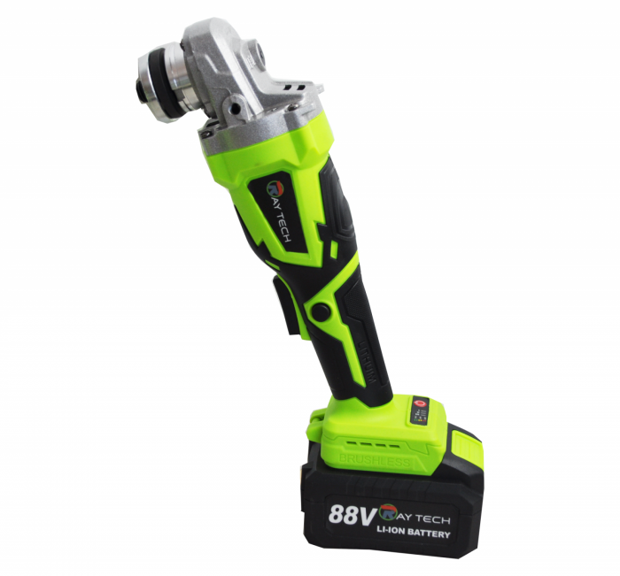 Polizor unghiular (Flex) Raytech 88V, 9000RPM, 2 acumulatori 4Ah, disc 125mm [2]