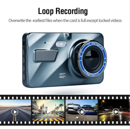 Cameră Auto DVR Dual Lens Full HD 4” [4]