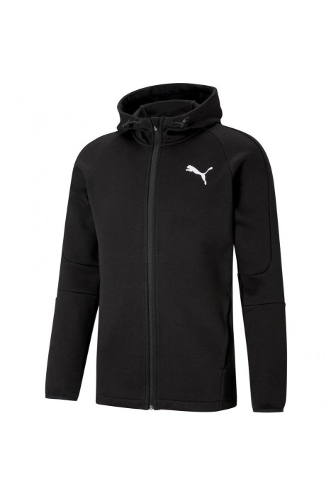 Bluze barbati - EVOSTRIPE Core FZ Hoodie Puma Black 585812-01