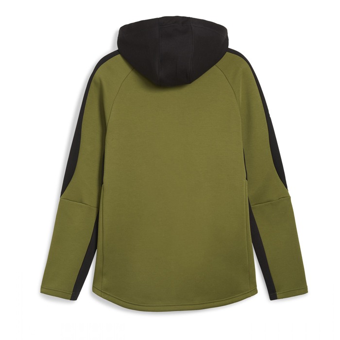 evostripe full-zip hoodie dk olive green 678995-33 [1]