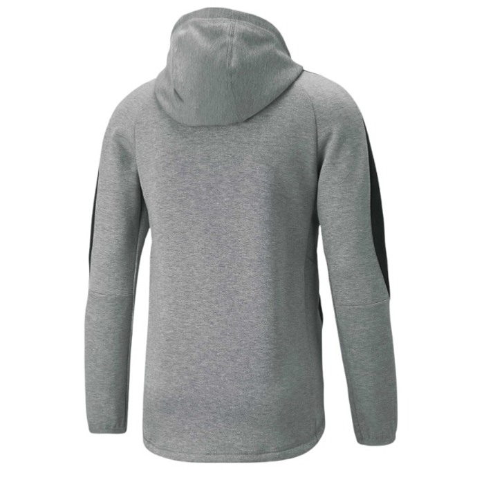 evostripe full-zip hoodie medium gray he 849915-03 [1]