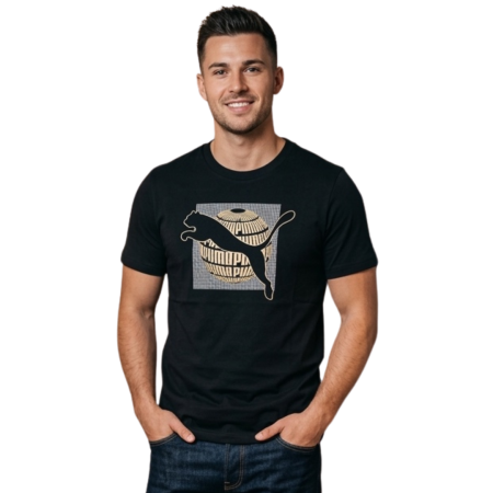 Tricouri barbati - GRAPHIC Foil Tee PUMA Black 691784-01