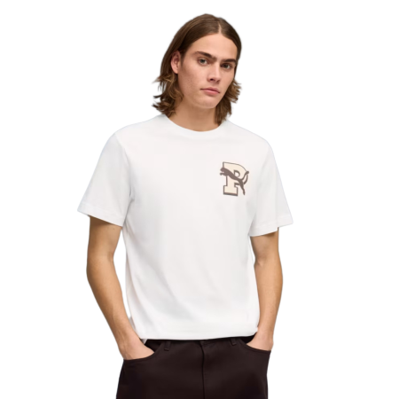 Tricouri barbati - GRAPHIC Varsity Tee PUMA White 691776-02