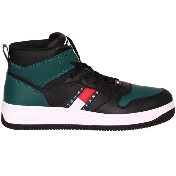 leather mid cut basket EM0EM01076-0GN [0]