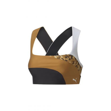 Mid Impact Safari Glam Bra Puma Black-De 522240-51 [2]