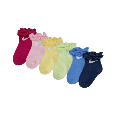 Noutati - NHG GIRLS 6PK RUFFLE ANKLE SOC GN0925-V12