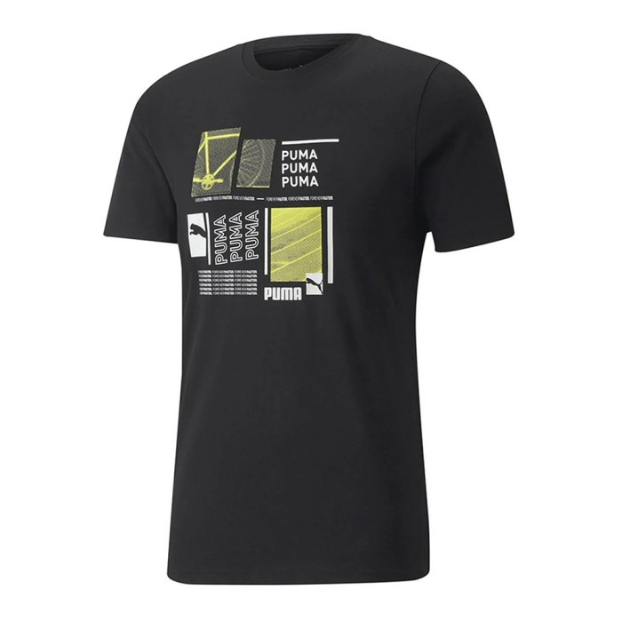 puma graphic tee puma black 848568-01 [0]