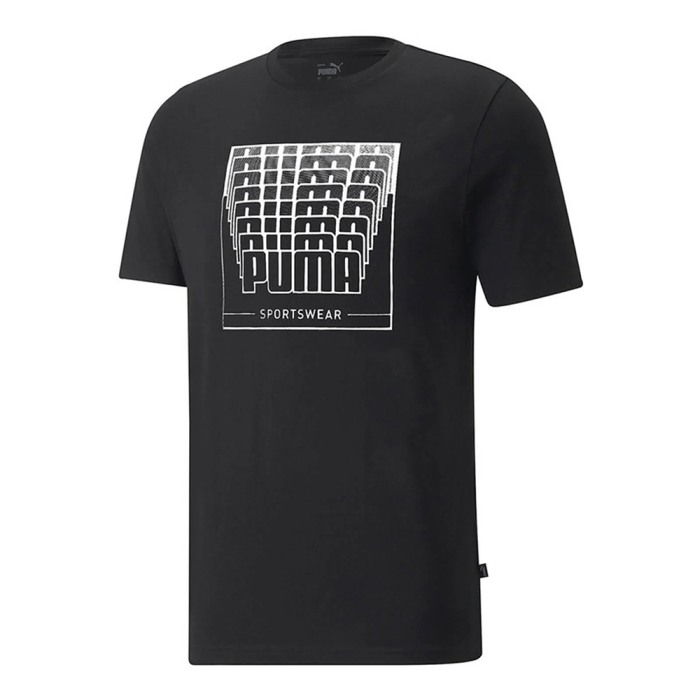 puma wording graphic tee puma black 848564-01 [0]
