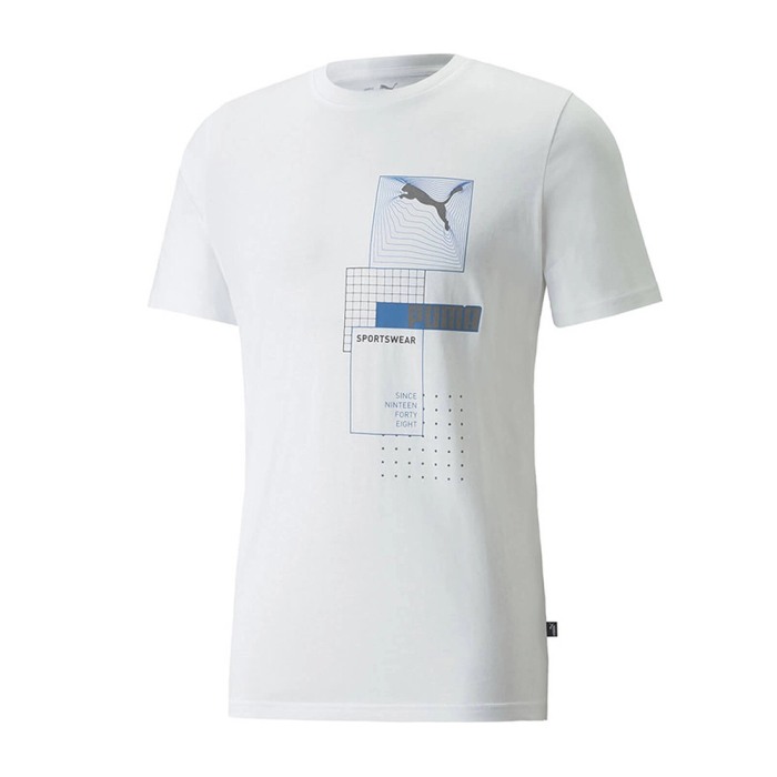 reflective graphic tee puma white 848572-02 [0]