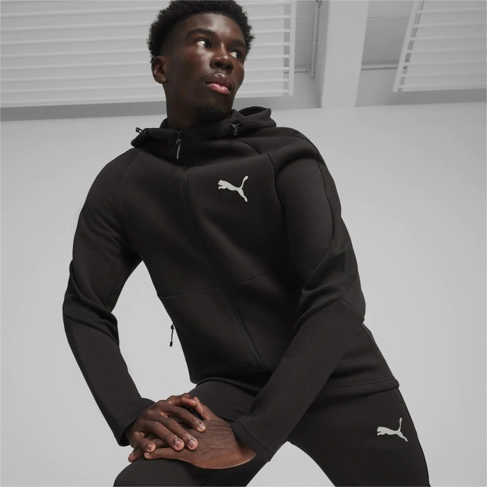 EVOSTRIPE Full-Zip Hoodie DK PUMA Black 678995-01 [2]