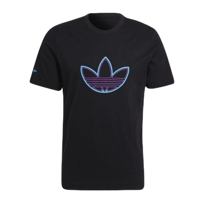 t-shirt cotone manica corta logo outline [0]