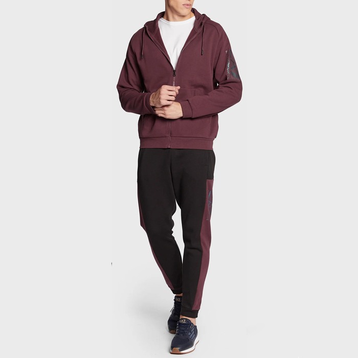 tuta felpa full zip cappuccio train visibility PJ07Z-6LPV66-24BN [0]