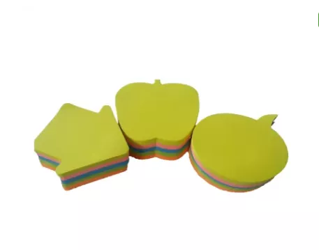 Papetarie si birotica - Cub notite adezive 250file, 5 culori intense diverse forme