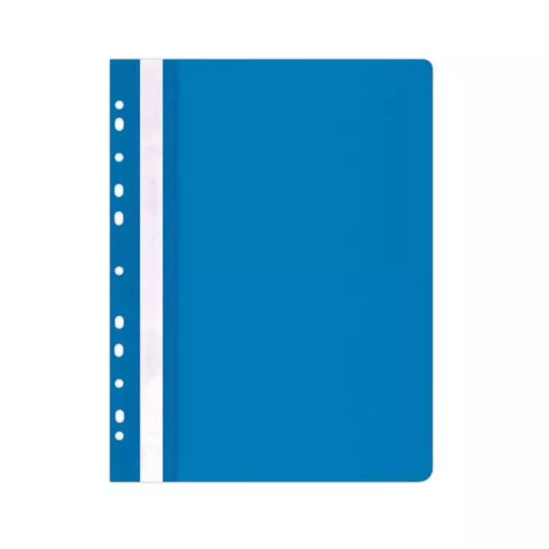Papetarie si birotica - Dosar de plastic, cu sina si multiple perforatii, A4, diverse culori, B4U